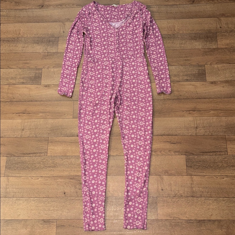 Intimately Free People Size Small Home Alone Long Johns Onesie Pajamas Jumpsuit